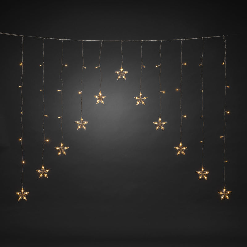 1.4m 12 Stars V Curtain Window Light with 85 Warm White LEDs