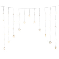 1.4m Hanging Snowflake Warm White LED Curtain Window Light