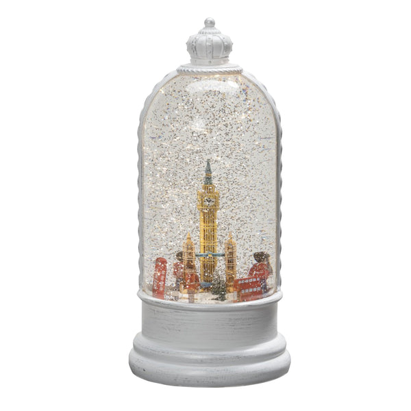 London Christmas Scene in Dome Magical Water Spinner