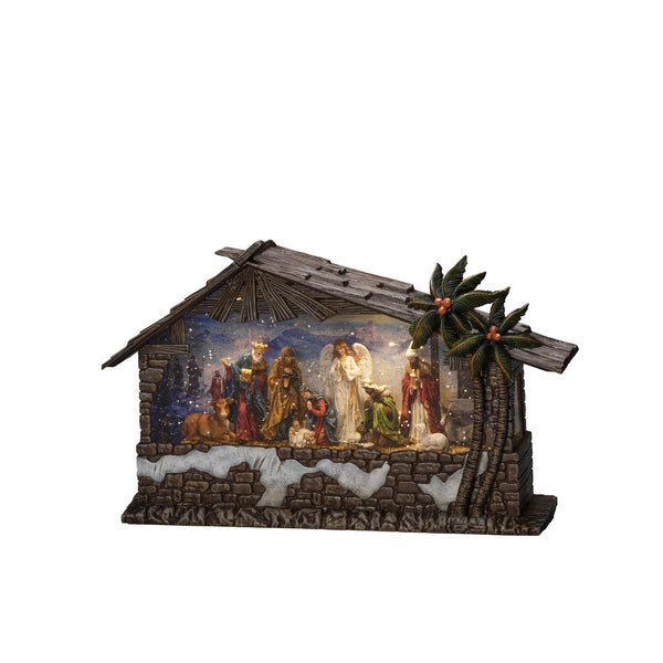 Nativity Magical Water Spinner Christmas Scene