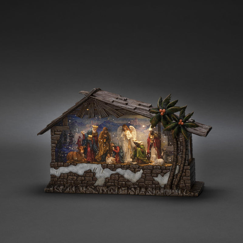 Nativity Magical Water Spinner Christmas Scene