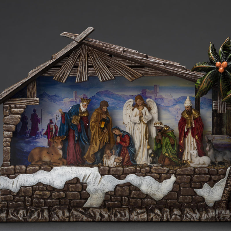 Nativity Magical Water Spinner Christmas Scene
