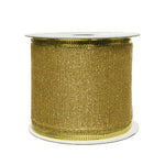 2.7m Light Gold Glitter Christmas Ribbon