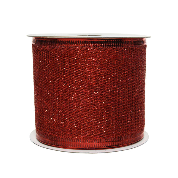 2.7m Red Glitter Christmas Ribbon