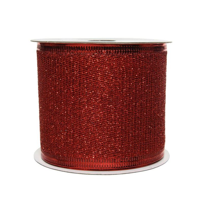 2.7m Red Glitter Christmas Ribbon