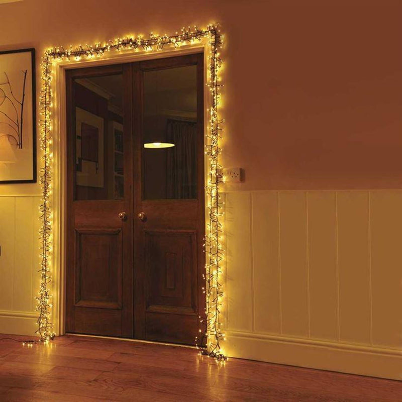 3000 Warm White Multi Action LED Cluster Lights with Timer