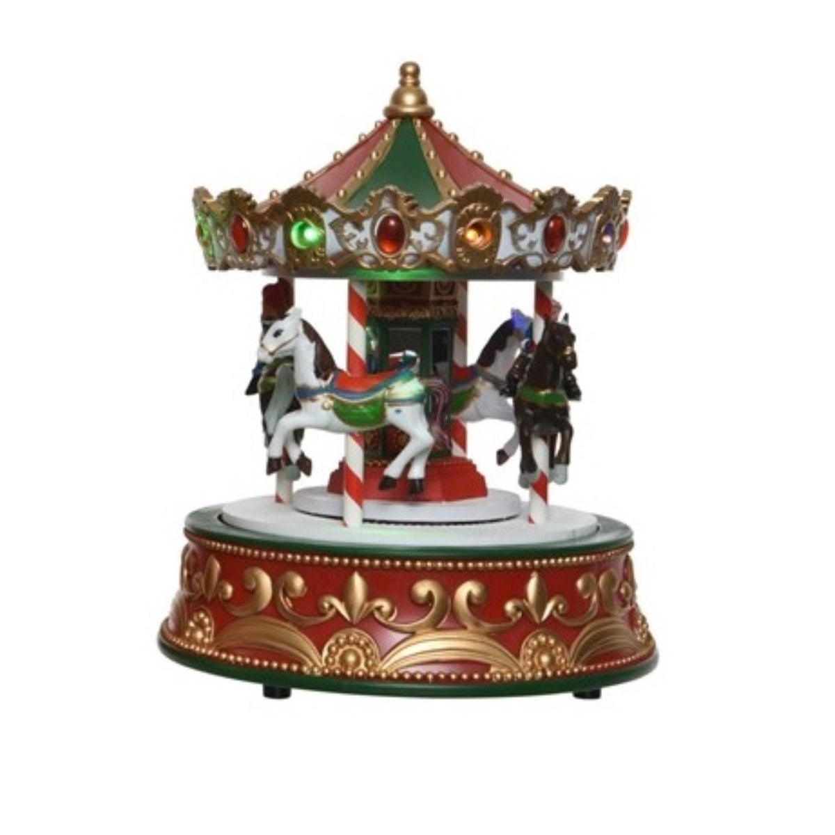Green and Red Animated Christmas Carousel