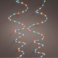 100 Multi Coloured LED Pin Wire Battery Powered MicroBrights