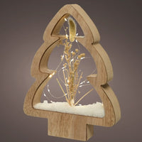 28cm Battery Operated Wooden Frame Tree - 2