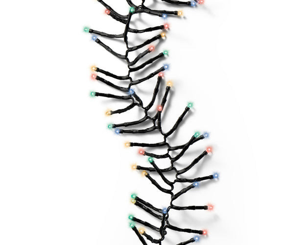 192 Multi Coloured Battery Operated LED Durawise Twinkling Compact Cluster Lights