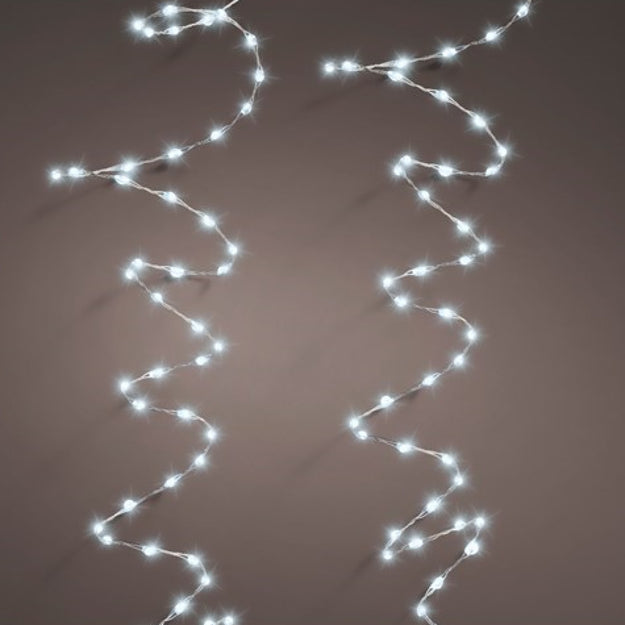 12m Cool White Twinkle Effect Lights with 756 Micro LEDs