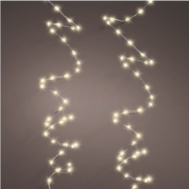 12m Warm White Twinkle Effect Lights with 756 Micro LEDs