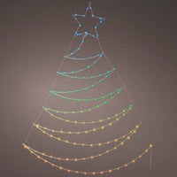 1.5m Colour Changing LED Digital Wall Christmas Tree