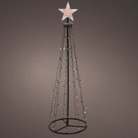 4ft LED Dancing Lights Digital Cone Tree with Star and Remote Control