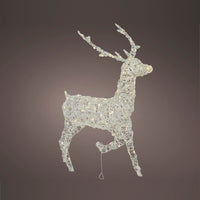 Soft Acrylic Leg Up Reindeer with Warm White LEDs