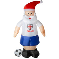 Giant 6ft Inflatable Lit Christmas England Santa