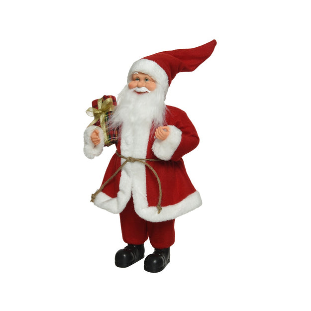 60cm Standing Santa Carrying Christmas Gift