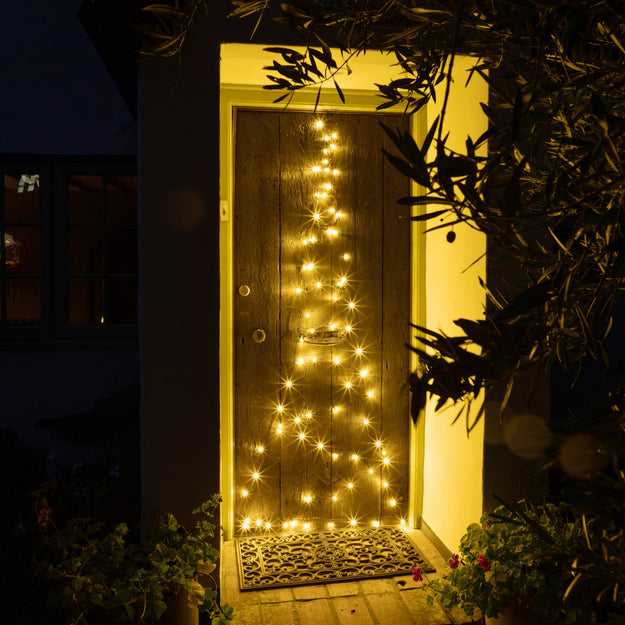 Starry Nights 2m Door Tree 100 Warm White