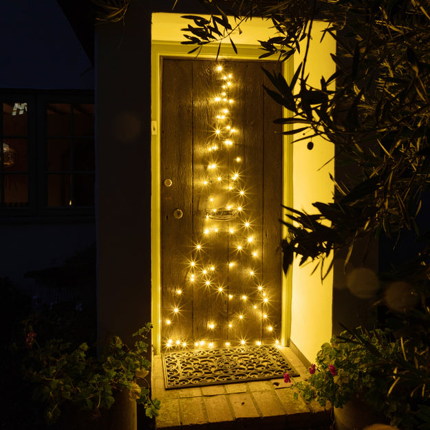 Starry Nights 2m Door Tree 100 Warm White