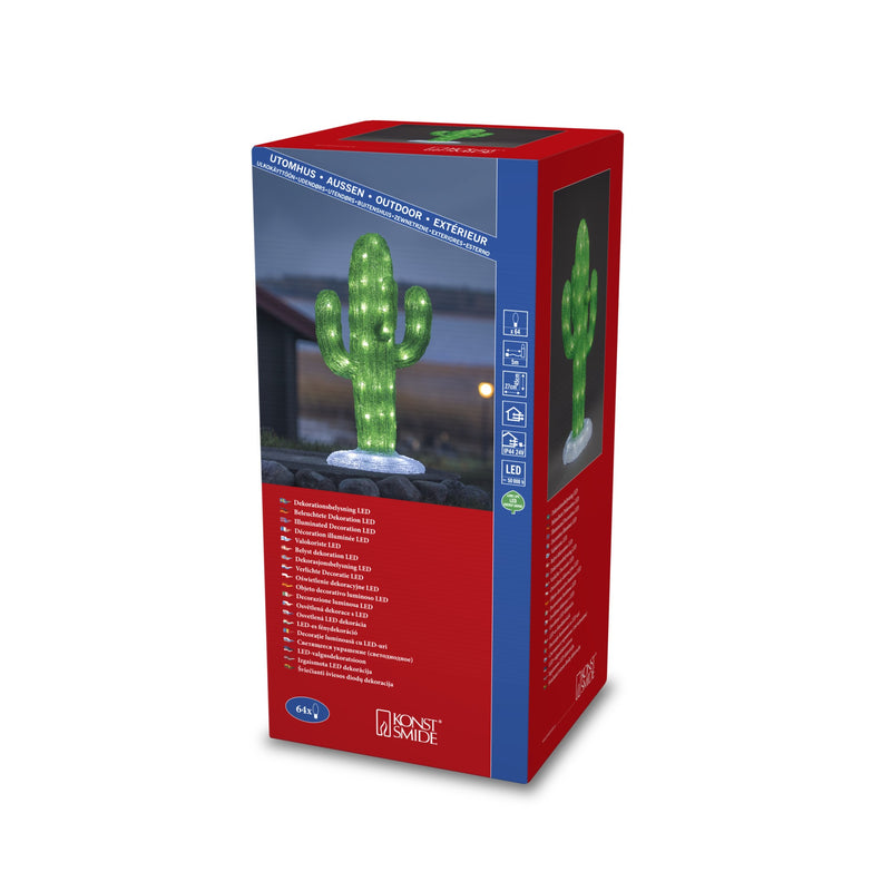 Acrylic LED Lit Cactus