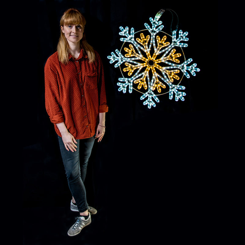 90cm LED Snowflake Display XP Silhouette Motifs
