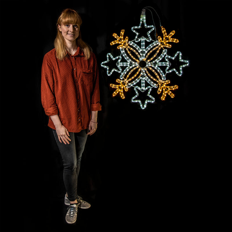 80cm Starflake Display XP Christmas Silhouette Motifs