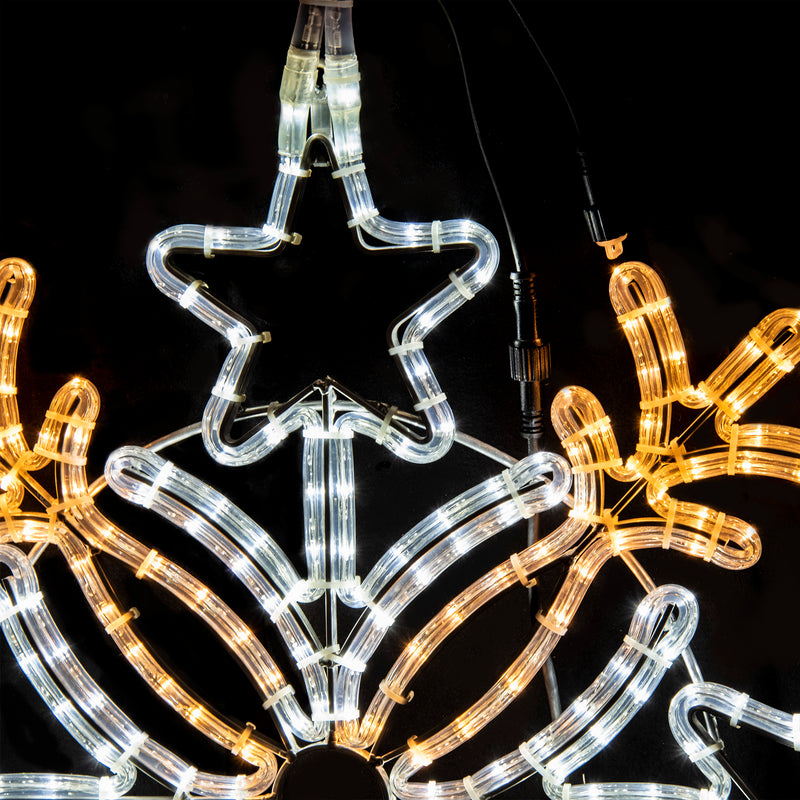 80cm Starflake Display XP Christmas Silhouette Motifs