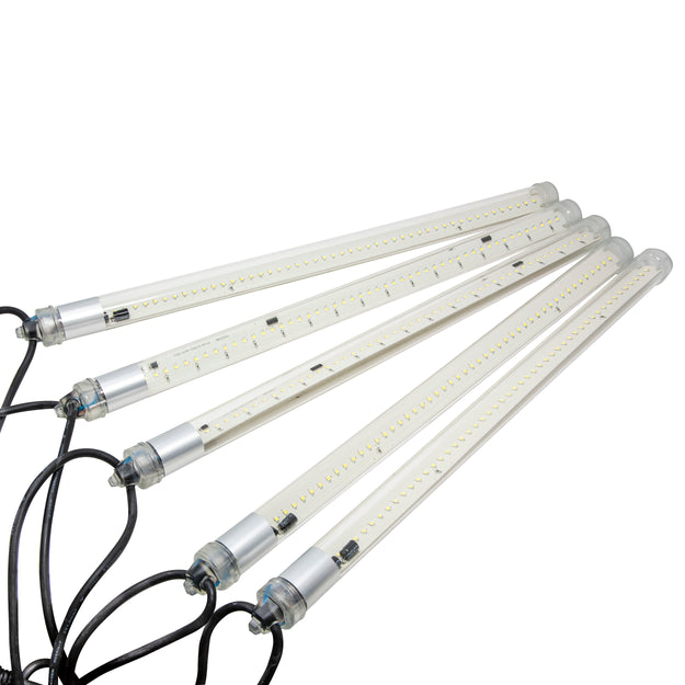 Set of 5 50cm Digital XP Connectable Giant Ice White Snowtubes