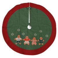 90cm Gingerbread Family Design Luxury Christmas Tree Skirt