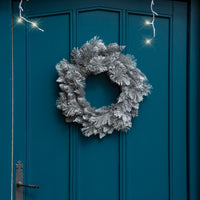 50cm Grey Snow Fir Tipped Luxury Christmas Wreath