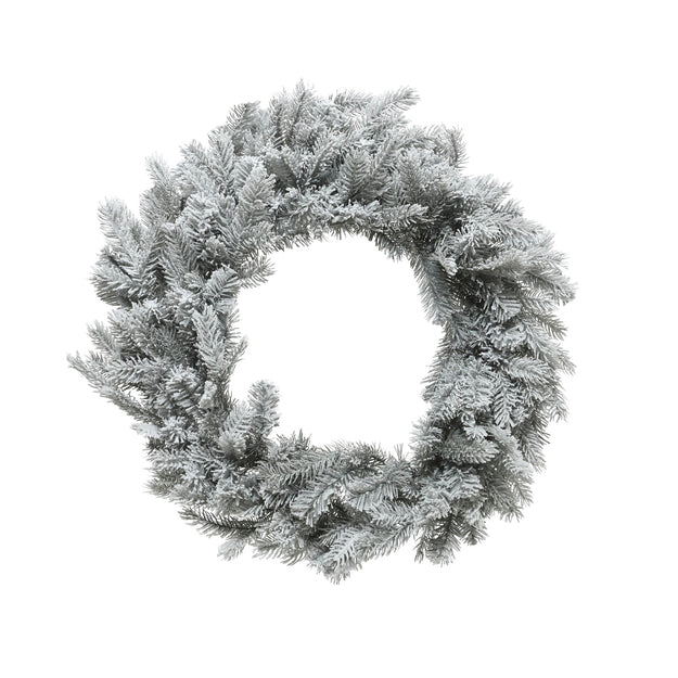 50cm Grey Grandis Frosted Luxury Christmas Wreath