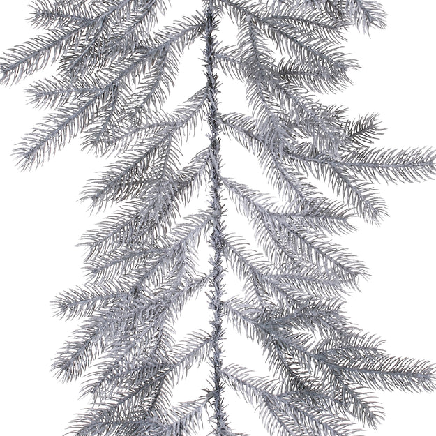 2.7m Grey Grandis Frosted Luxury Christmas Garland