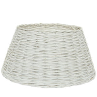 57cm White Wash Natural Wicker Christmas Tree Skirt Ring
