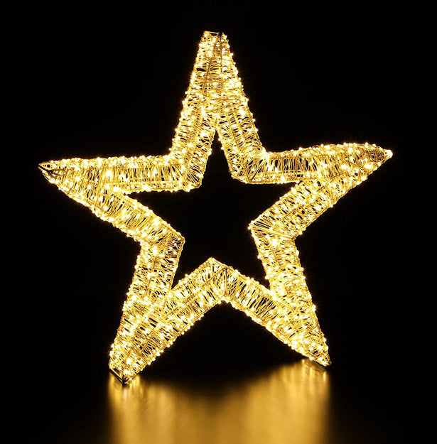60cm Luxury Christmas Star with 1680 Warm White Micro LEDs
