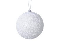 Set of 12 White Mini Bubble Foam Ball Decorations