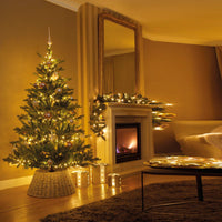57cm Grey Wash Natural Wicker Christmas Tree Skirt Ring