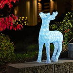 Large Acrylic Reindeer with 176 Bright White LEDs