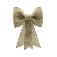 72 Light Gold Glitter Bow Christmas Tree Decoration Commercial Pack - 2