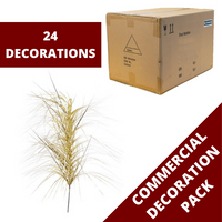 24 Light Gold 95cm Tinsel Spray Christmas Decorations Commercial Pack