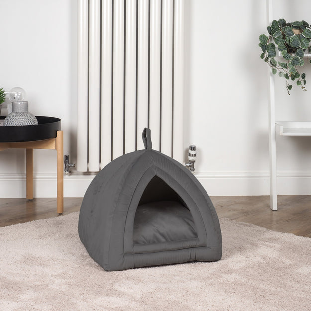 Slate Velvet Cat Igloo