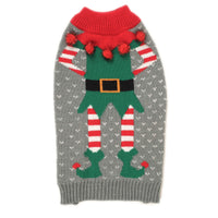 Merry Elf Dog Christmas Jumper 35cm