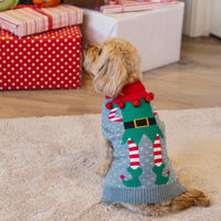 Merry Elf Dog Christmas Jumper 35cm