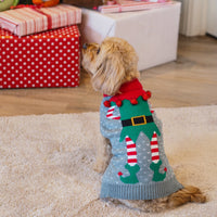 Merry Elf Dog Christmas Jumper 35cm