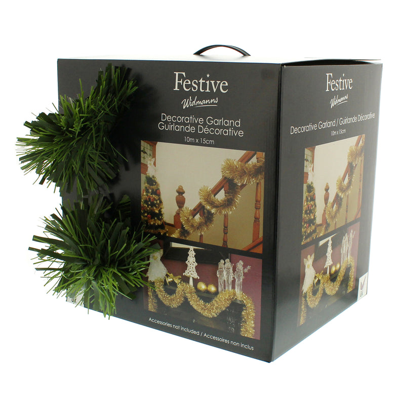 10m Natural Dark and Light Pine Garland