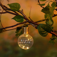 4 Clear Outdoor Hanging Solar Lights with Ripple Effect