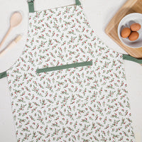 Holly Berry Christmas Apron