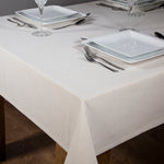 2m x 1.3m Chambray Gold Glittered Lurex Christmas Tablecloth