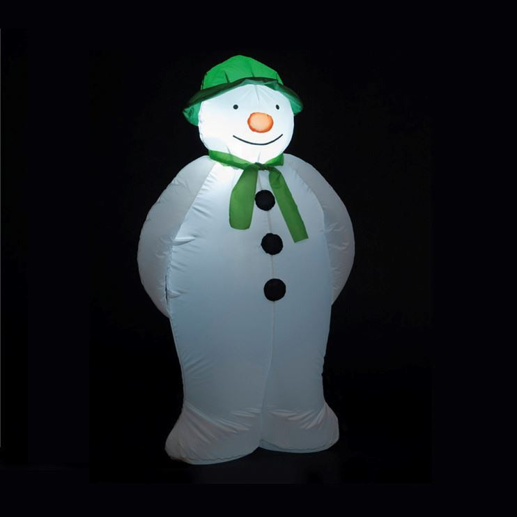6ft Pre Lit Christmas Inflatable The Snowman