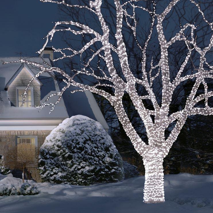 100 Ice White Extendable XP XL 10mm Connectable Lights 15m Extension Set - Static and Flashing