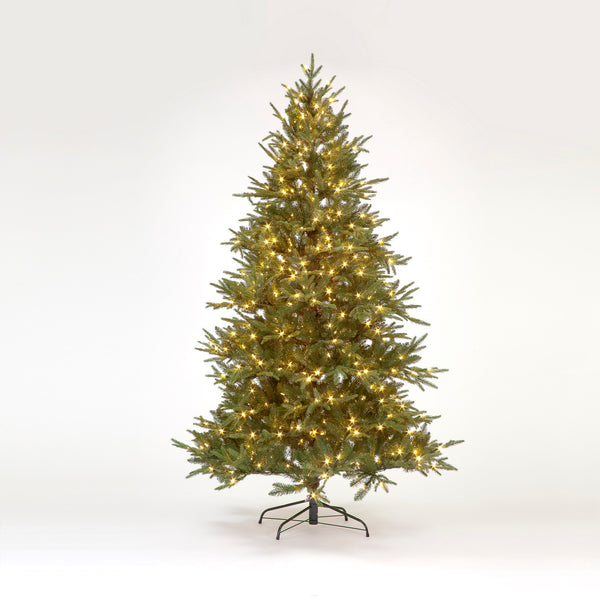 7ft Michigan Spruce Pre Lit Artificial Christmas Tree with 600 Warm White LED's